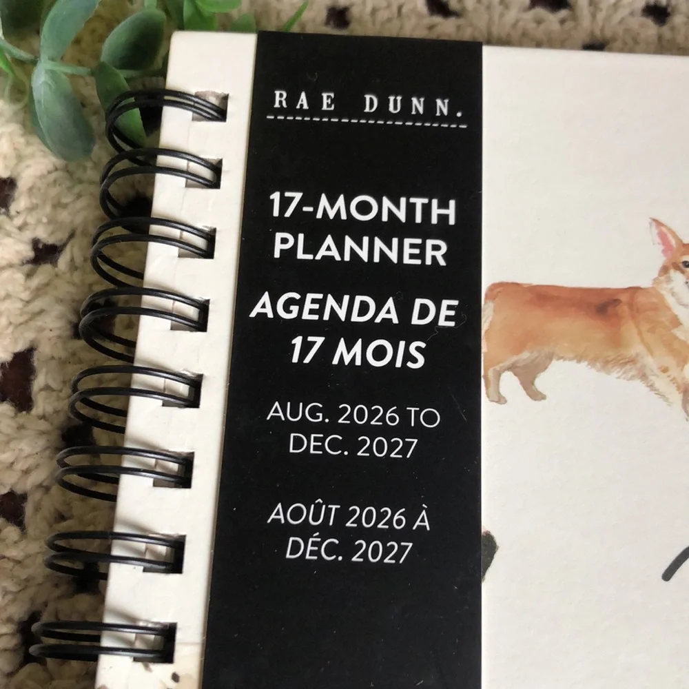 Rae Dunn 2027 Planner with Dog Illustrations